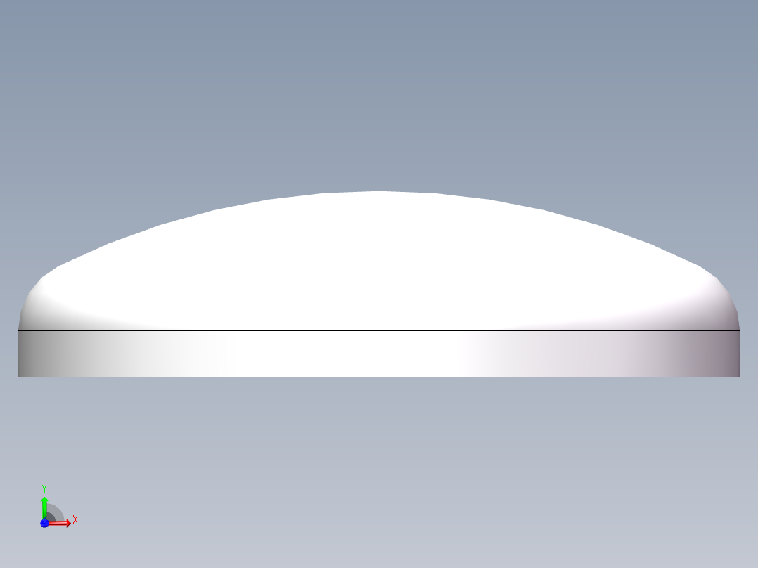 THB碟形封头DN400前视图