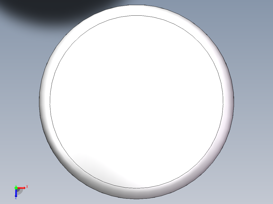 THB碟形封头DN400俯视图