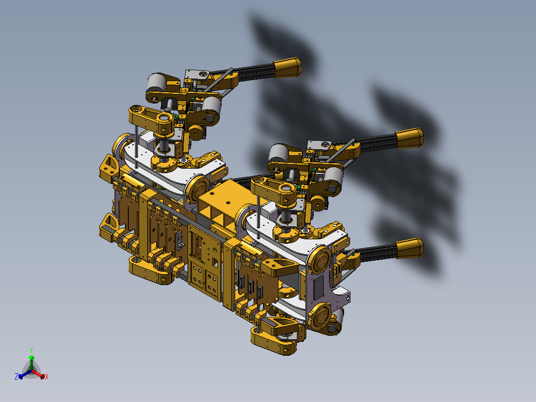 机器狗图纸正等轴测图