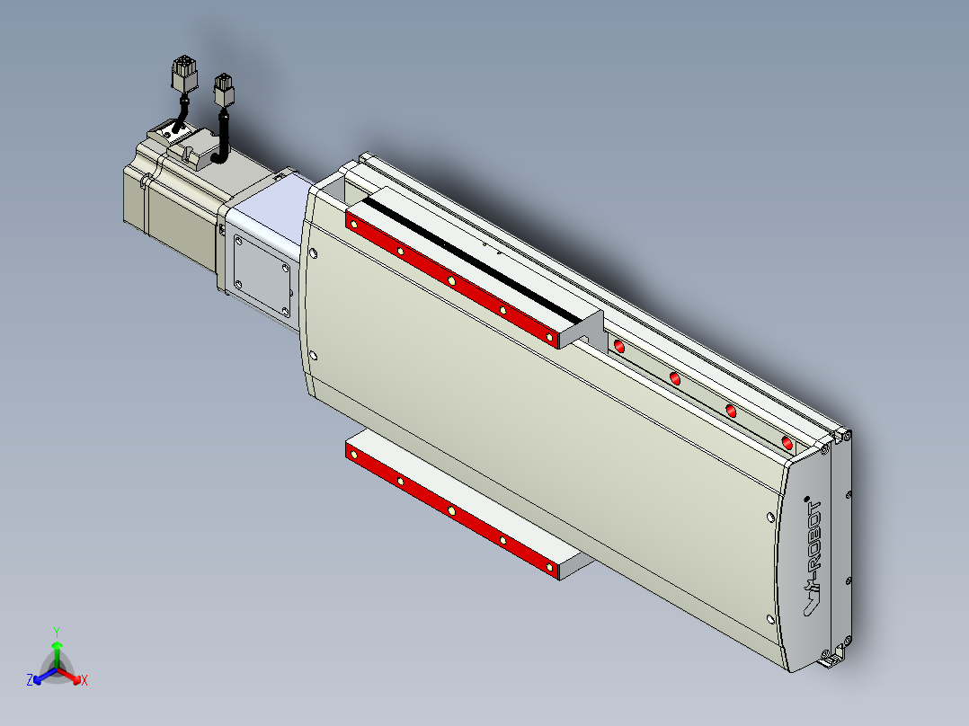 威洛博QF系列模组QF20-Lxx-C-S180-BC-ZP75-C3正等轴测图