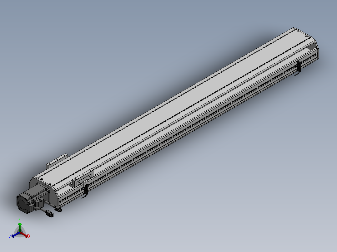 精密模组MY130-T10-1000L-BC-P20B-C4-C正等轴测图