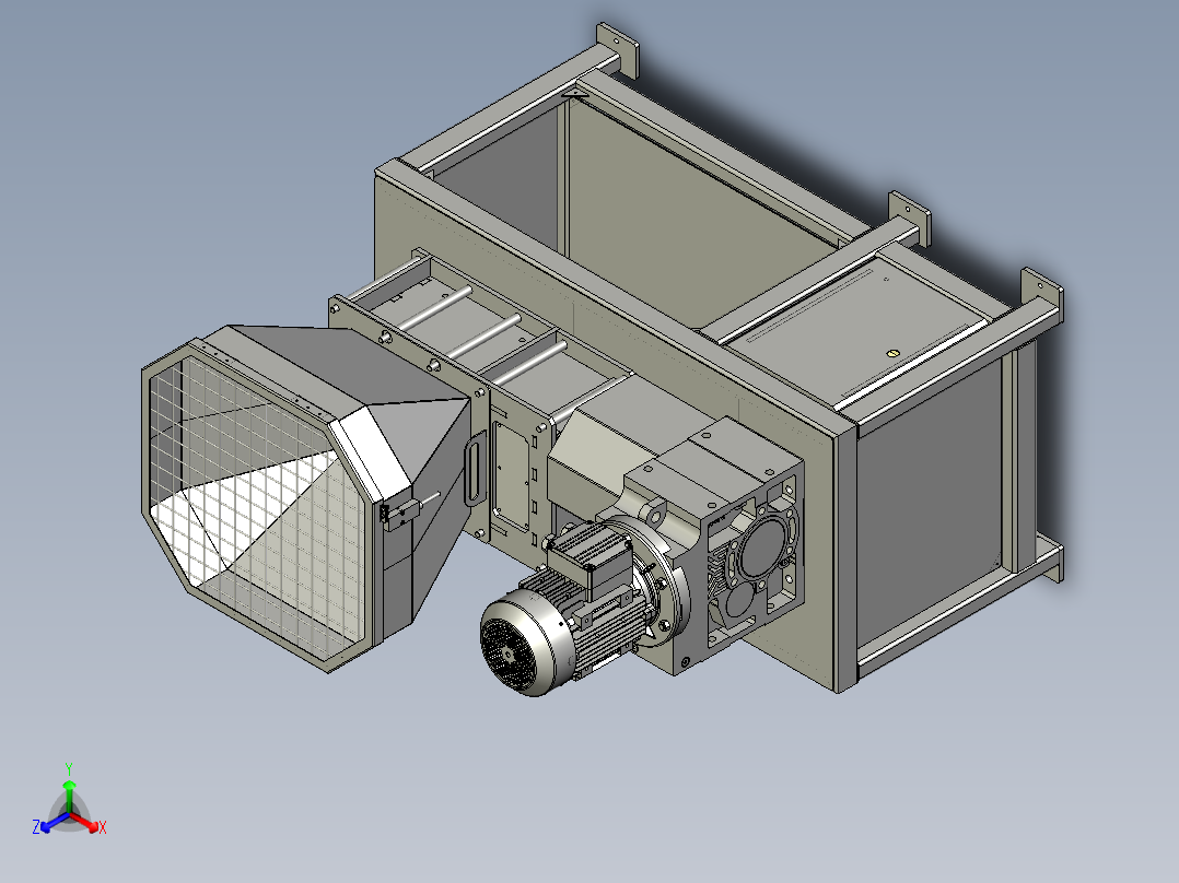 工业碎纸机模型