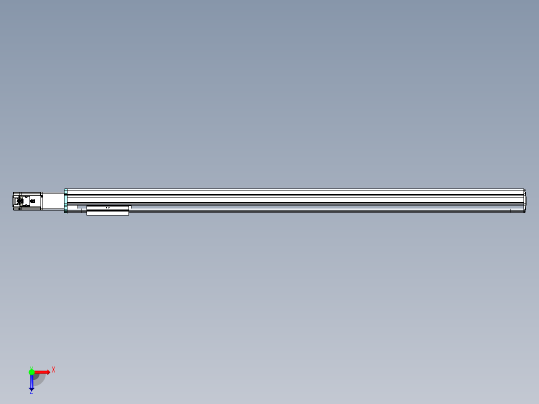 VF丝杆传动-一般环境VF14-Lxx-C-S1250-BC-ZP40-C3俯视图