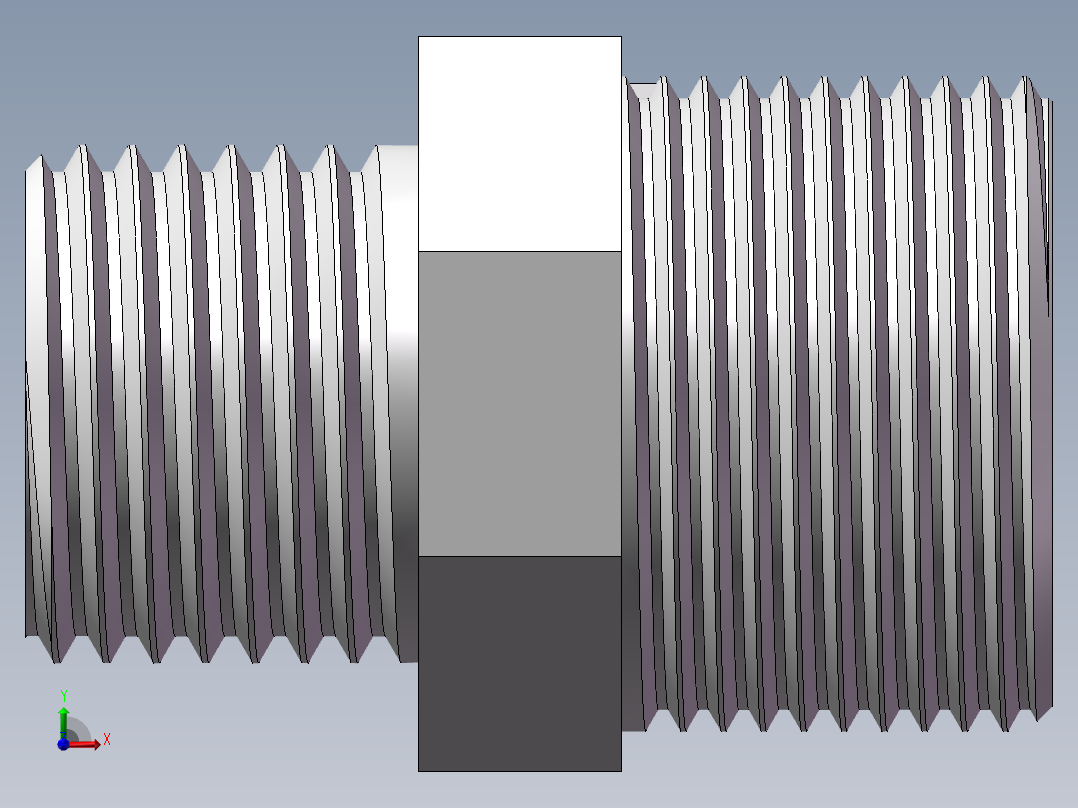 对丝-六角异径 DN20-DN15前视图