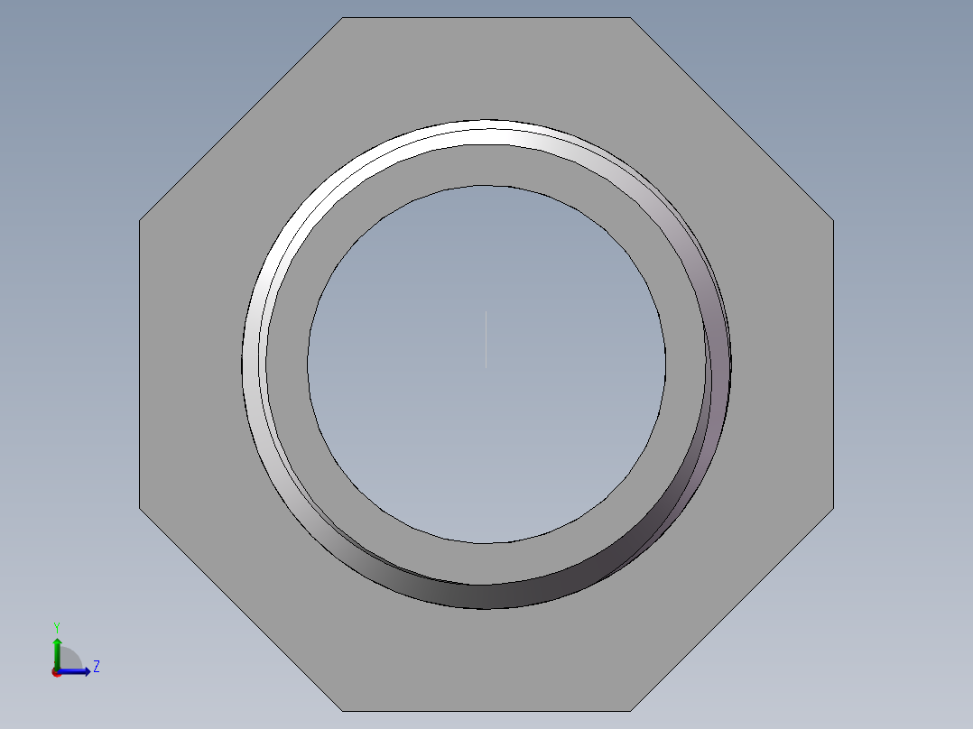 对丝-六角异径 DN20-DN15左视图
