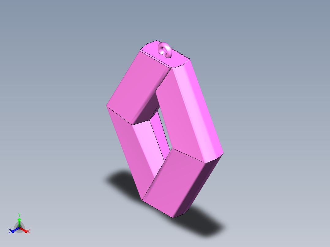 钥匙链正等轴测图