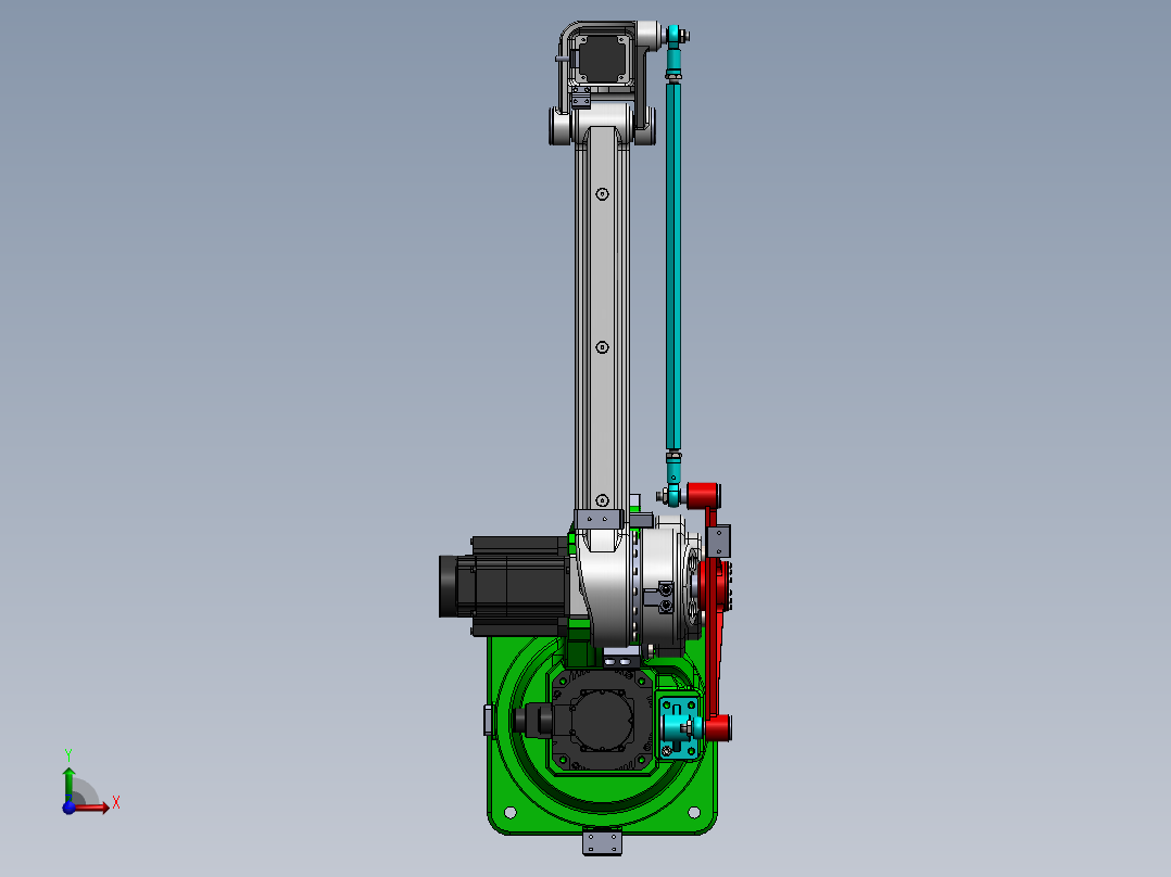 四轴码垛机械臂三维==1350619==50前视图