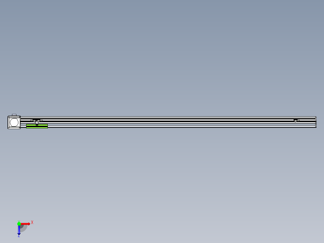 同步带滑台-半封闭B13-L90-S1700-L-Z86-D3俯视图