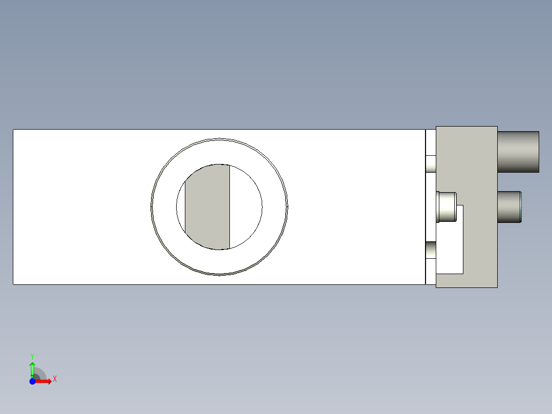 德克斯TUNKERS气缸数模SZK_63x40_A32_T12_TUENKERS前视图
