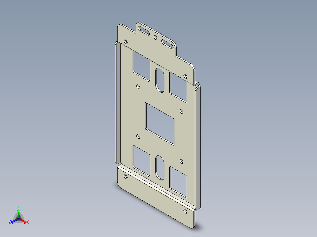 基恩士VT3-V7R_wall-bracketA_kc图纸模型