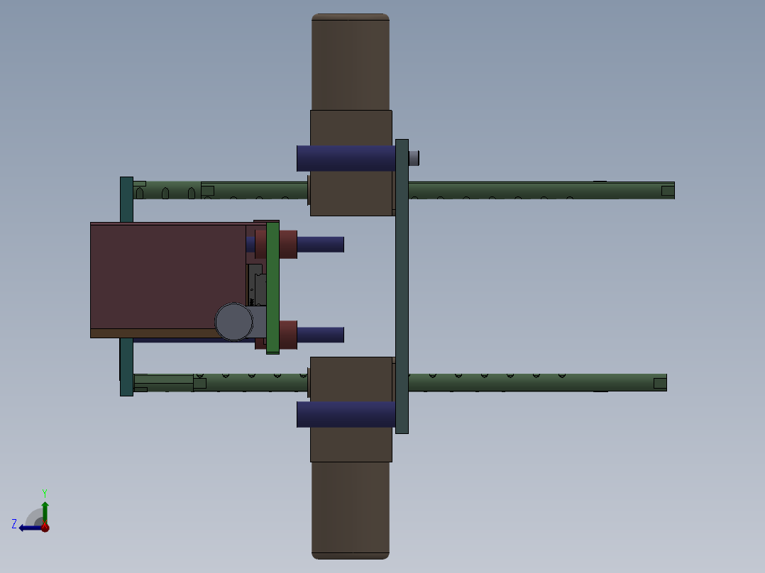 顶升送料组件（直线减速电机）右视图