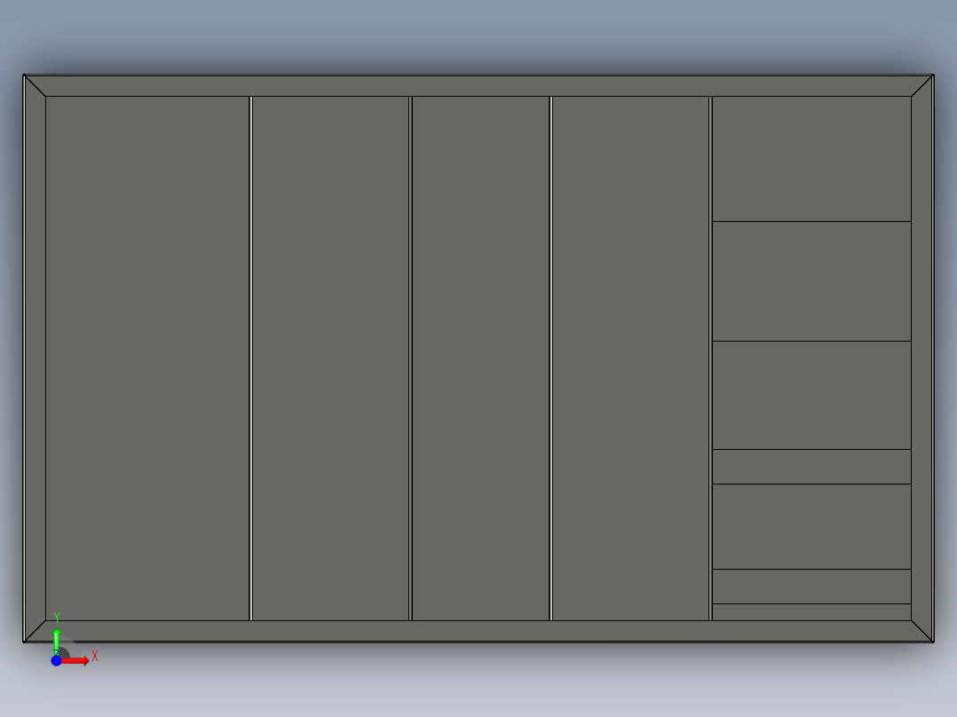 空气压缩机设计建模图前视图