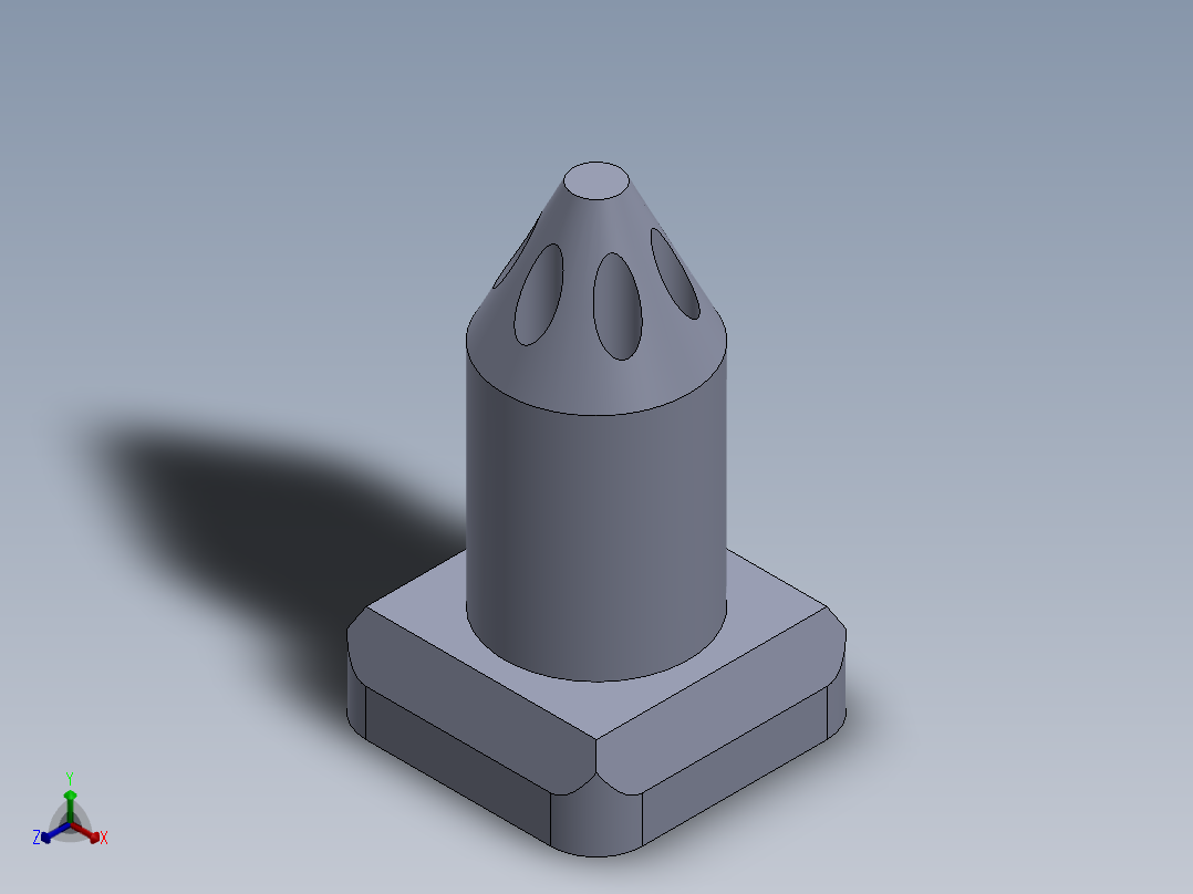 机械零件图7正等轴测图