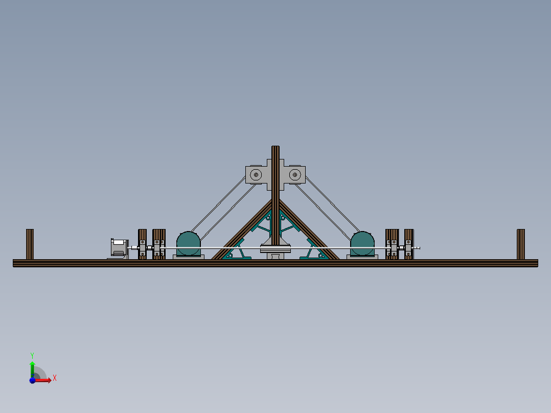 四轴绕线机设计前视图
