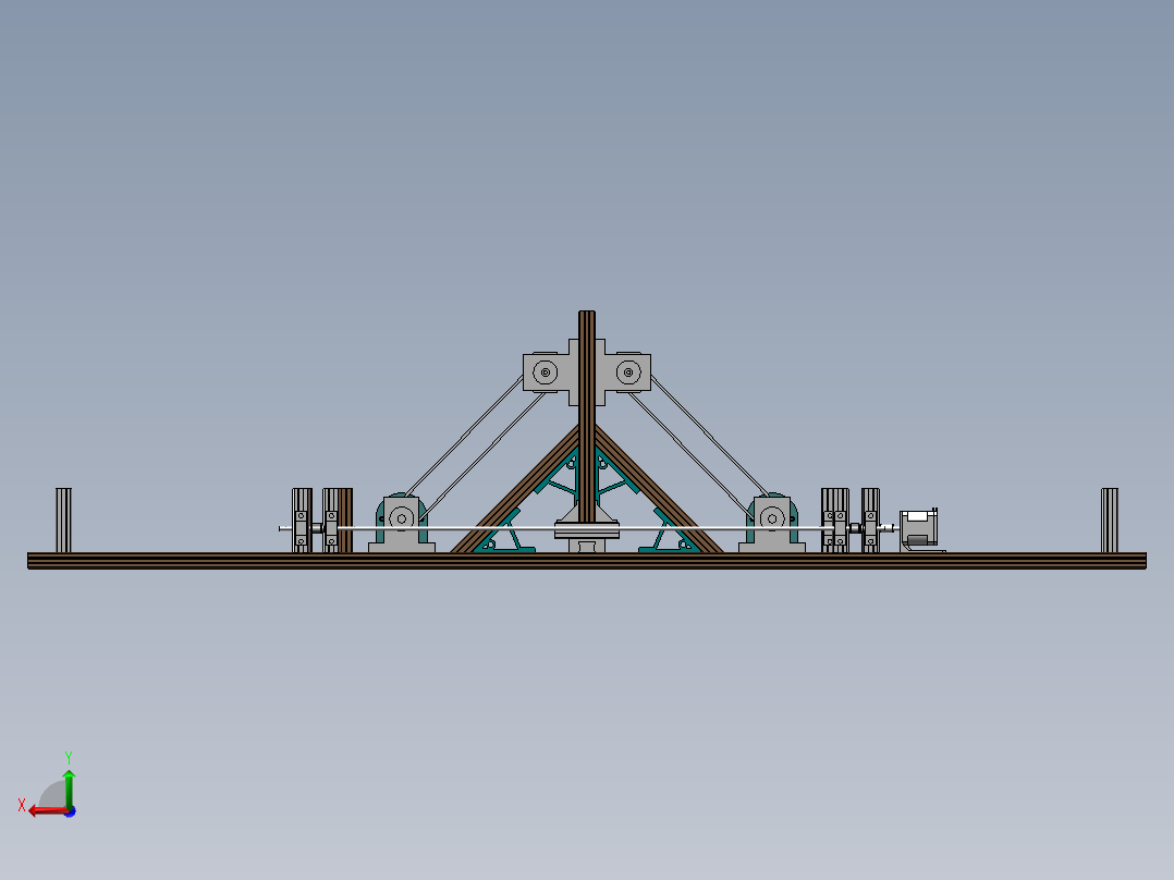 四轴绕线机设计后视图