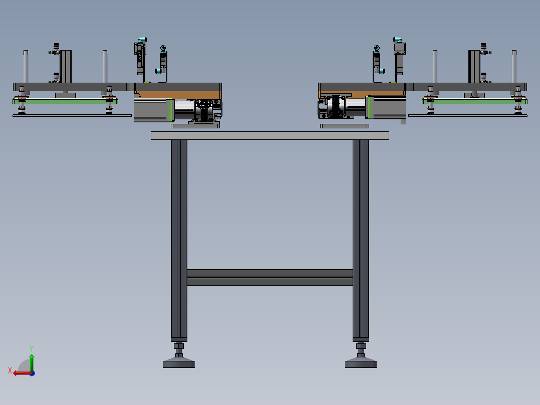 片状搬运机械手sw18可编辑后视图
