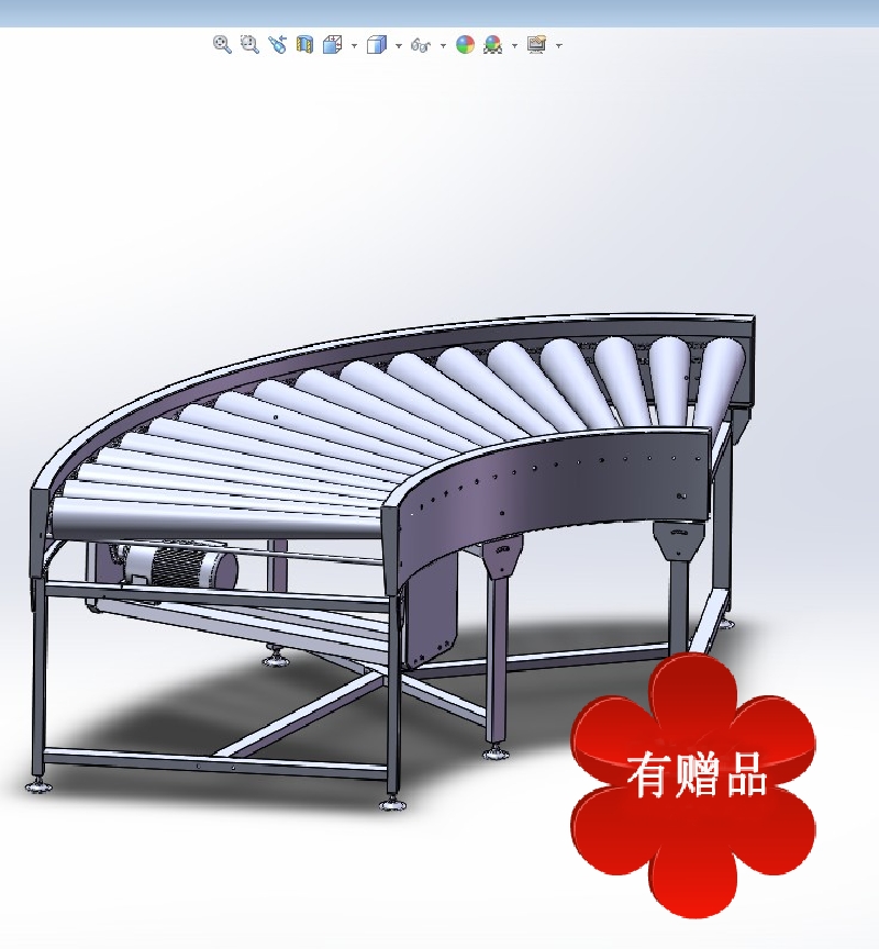 90度转弯线 机械设备 机械素材3D图纸自动化设备三维模型