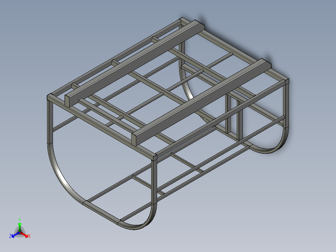 垃圾箱3D模型proe正等轴测图