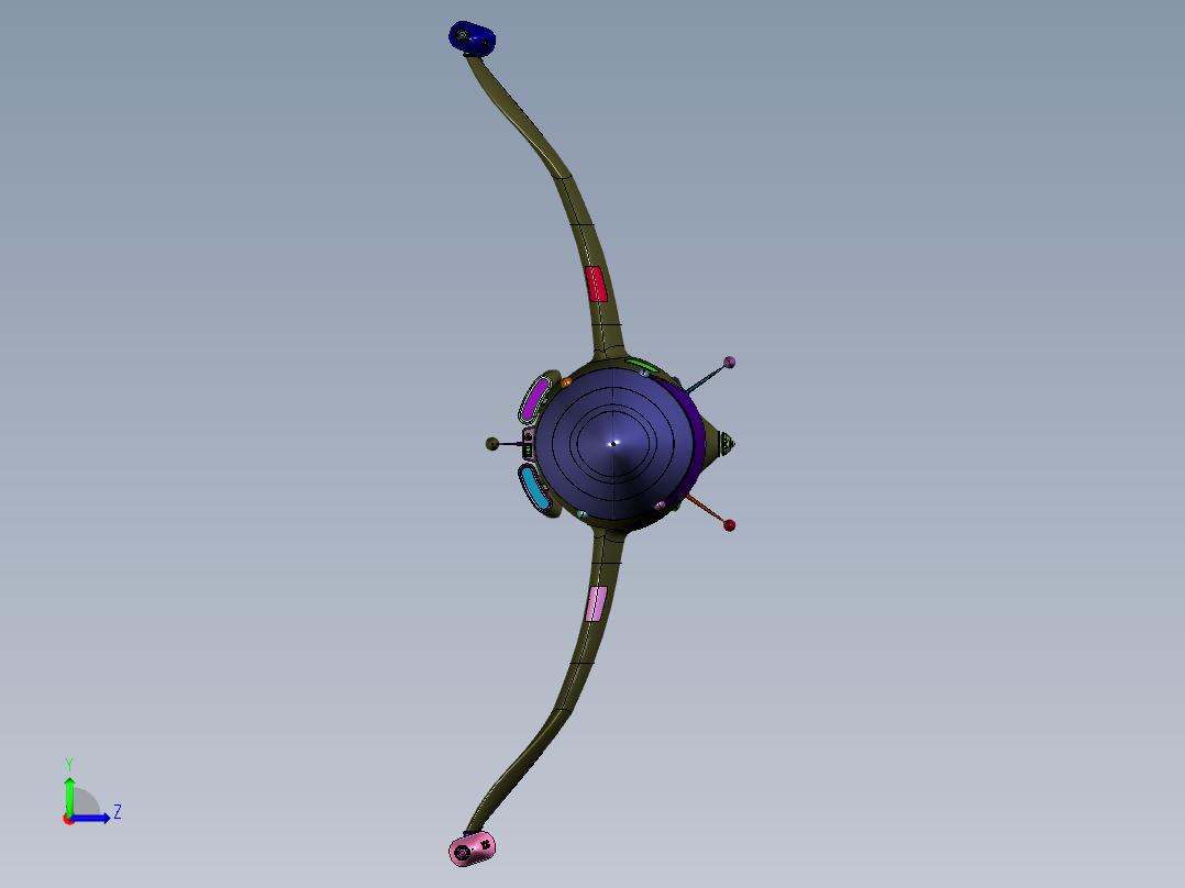 旗舰级空间探测器左视图