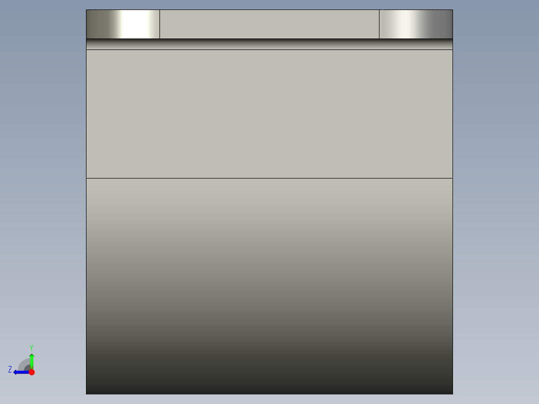基恩士PS-201bracket_kc图纸模型右视图