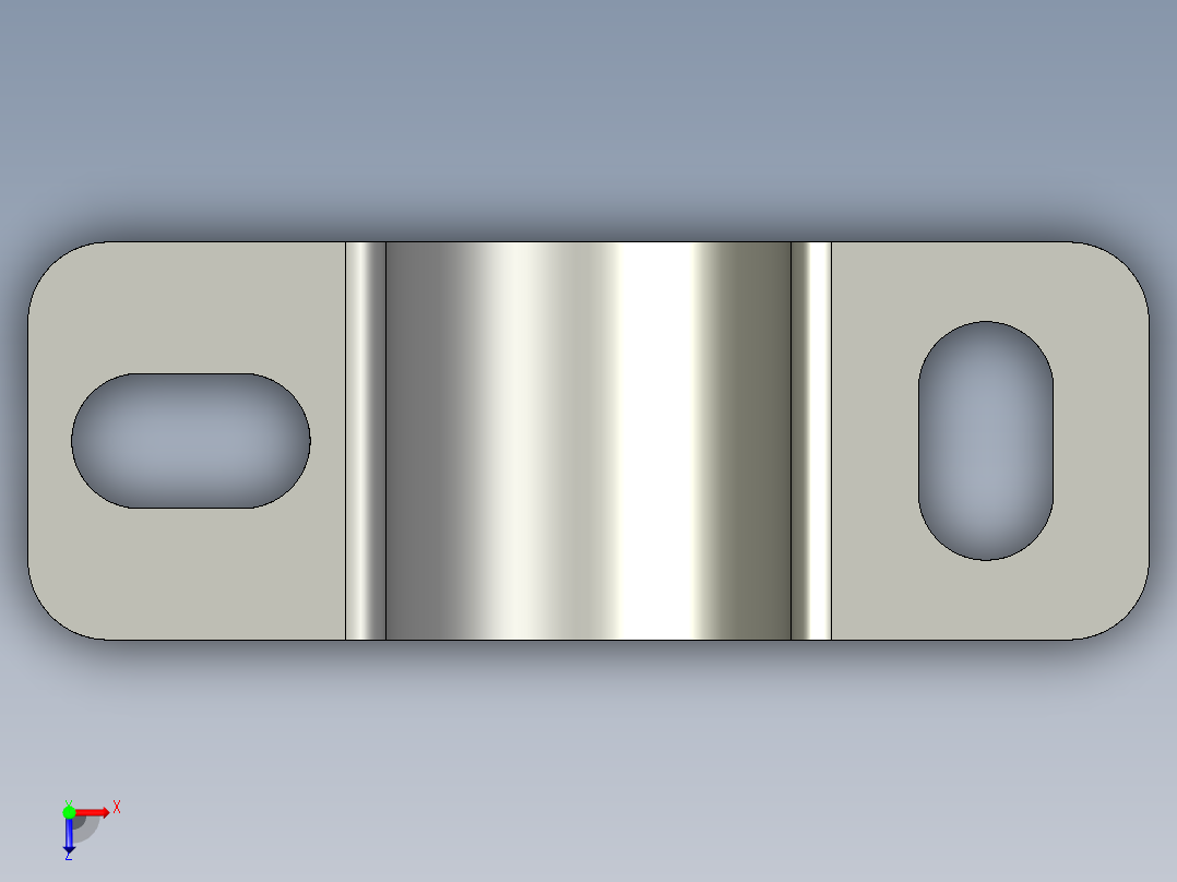 基恩士PS-201bracket_kc图纸模型俯视图