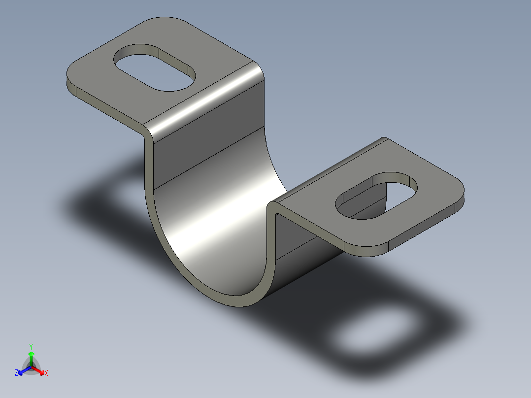 基恩士PS-201bracket_kc图纸模型正等轴测图