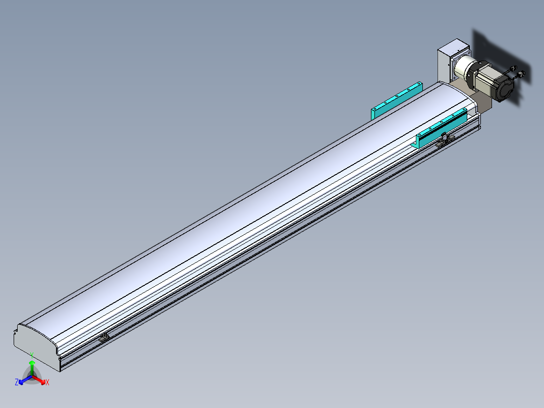 同步带滑台-半封闭B22H-L100-C-S1600-LU-P75-D3-N5