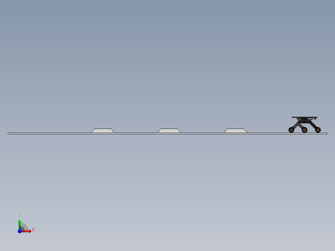 简单的火星车前视图