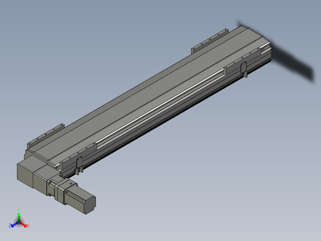 直线模组LHB21-L40-S1050-L(B)设计图纸