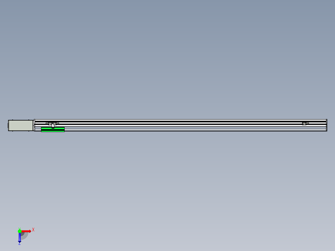 同步带滑台-半封闭B13H-L45-S1500-R-P40-D3俯视图