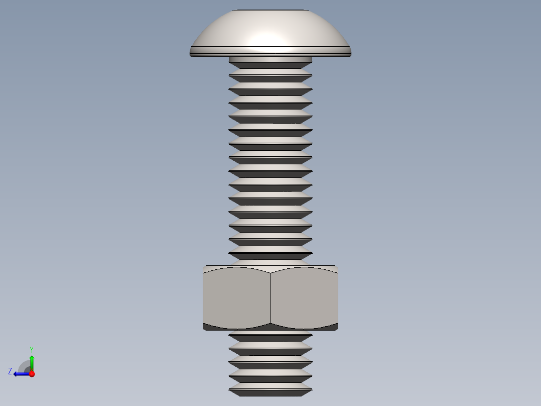 紧固件-M5 Stainless Round Head右视图