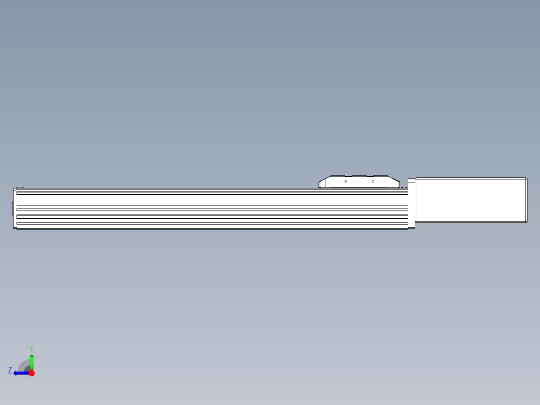 同步带全封闭直线模组TPA-HCB-85D-90-L400-ML-C-P20-N3右视图