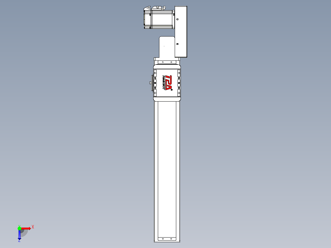 同步带全封闭直线模组TPA-HCB-85D-90-L400-ML-C-P20-N3俯视图
