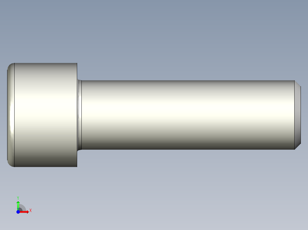 螺钉-DIN_912-M14x45.stp前视图