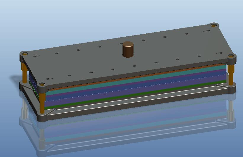 安装底板级进模（CAD图+PROE三维）