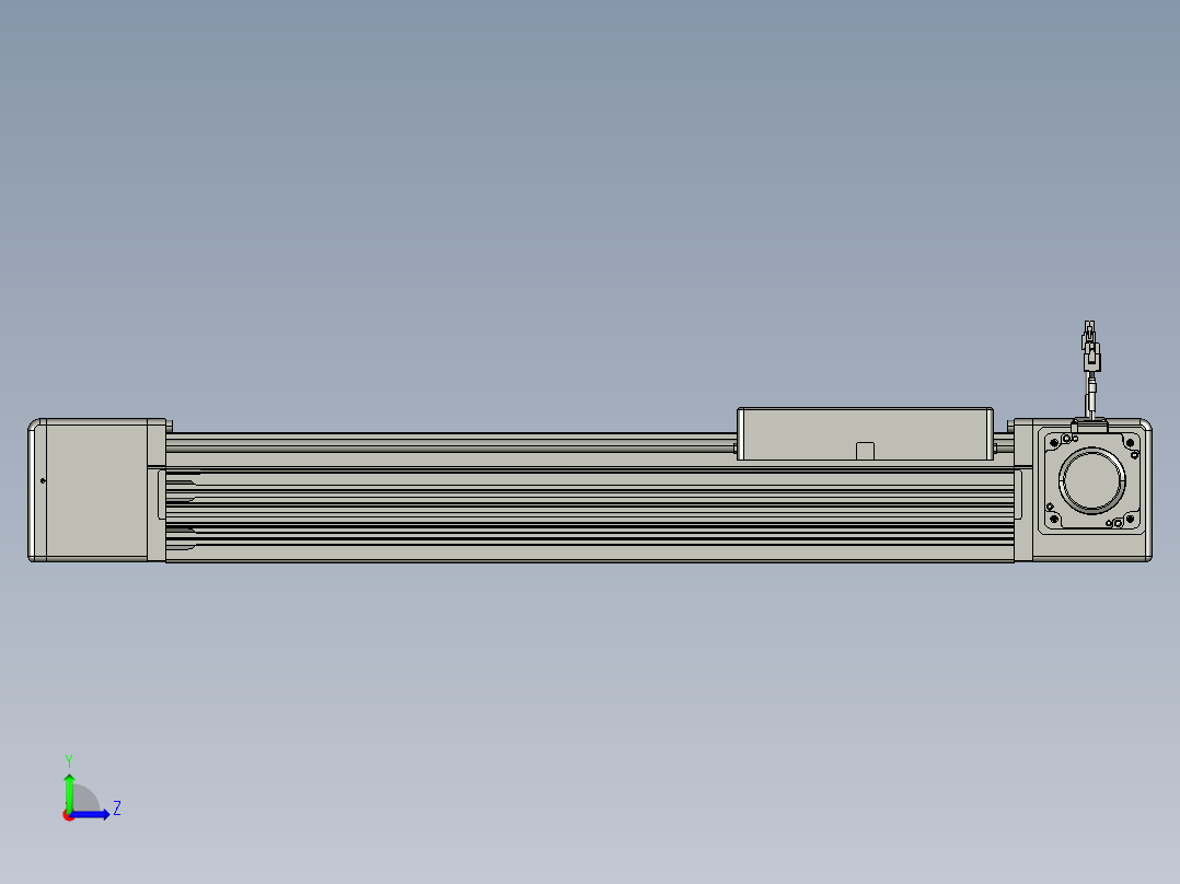 威洛博直线电机模组EB16-L208-S450-R-ZP75-MS3-5K左视图