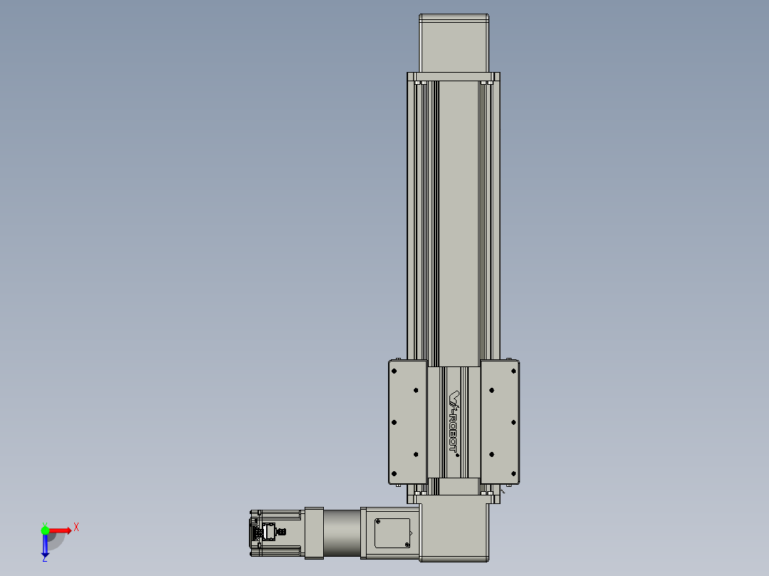 威洛博直线电机模组EB16-L208-S450-R-ZP75-MS3-5K俯视图