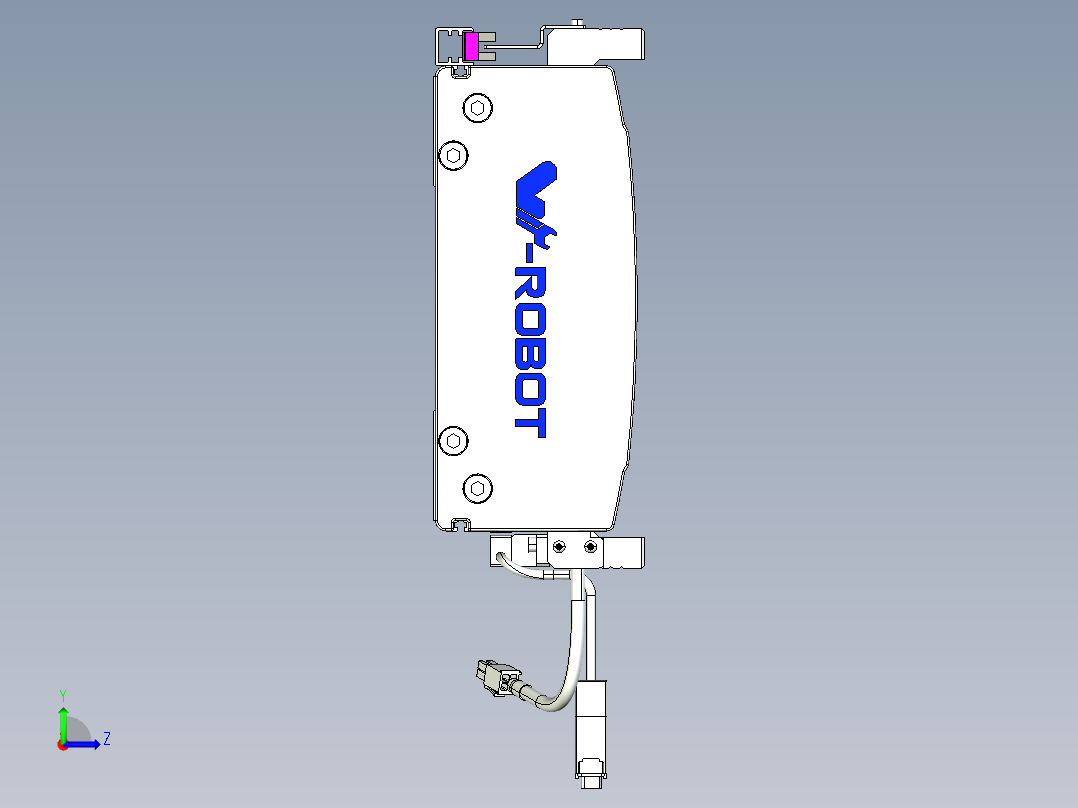 威洛博VL系列直线电机模组-VL22H2-S600左视图