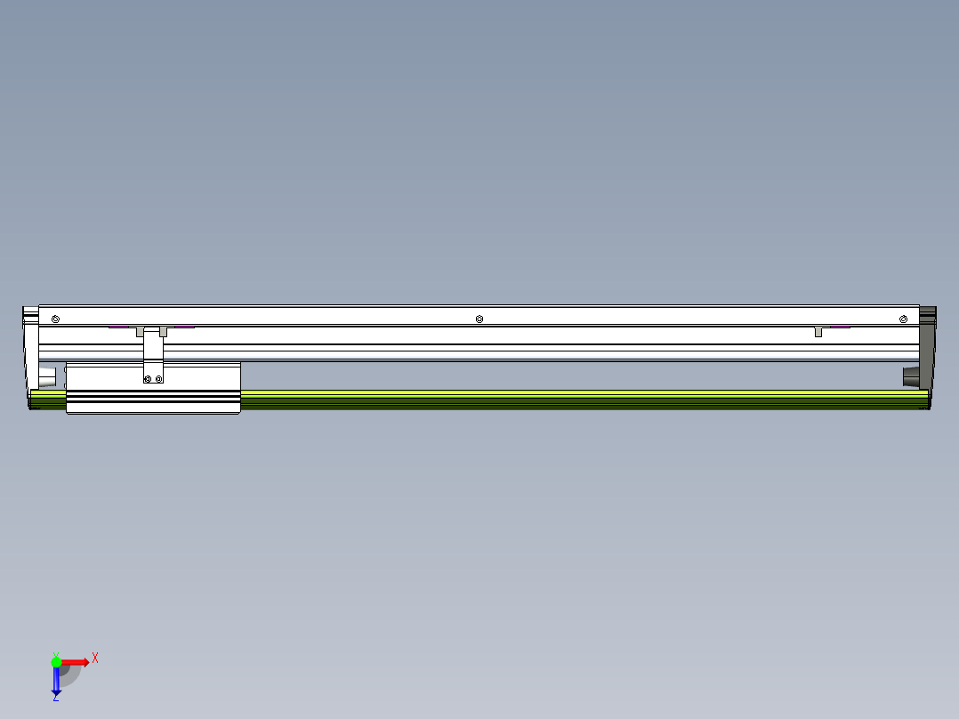 威洛博VL系列直线电机模组-VL22H2-S600俯视图