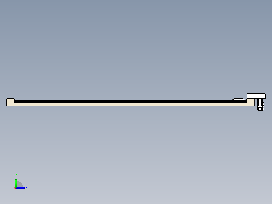 同步带全封闭直线模组TPA-HCB-65S-90-L1700-M-Y-P10-N3左视图