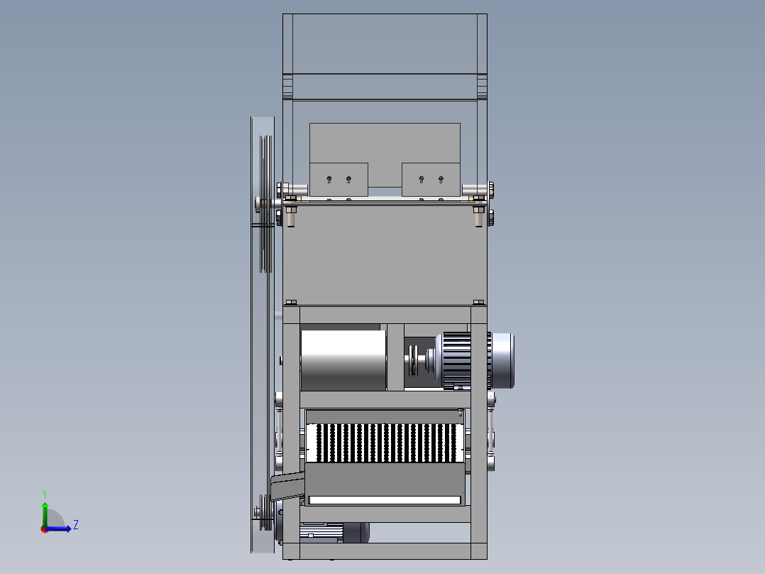 花生破壳机左视图