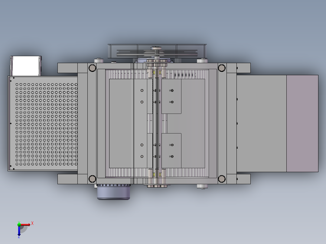 花生破壳机俯视图