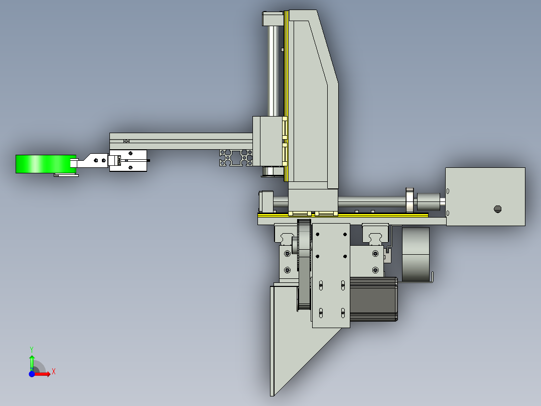 F632 简易型机床冲压机械手前视图