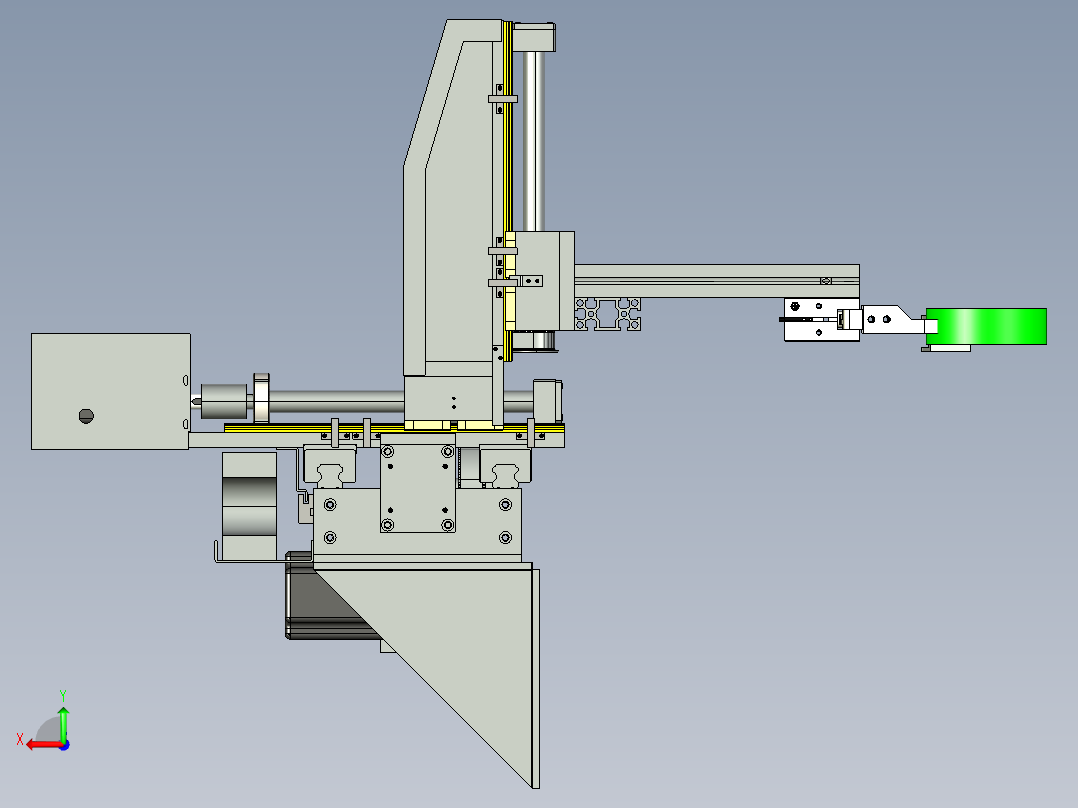F632 简易型机床冲压机械手后视图