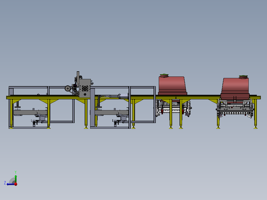全自动无需定位激光打标生产线sw17可编辑右视图