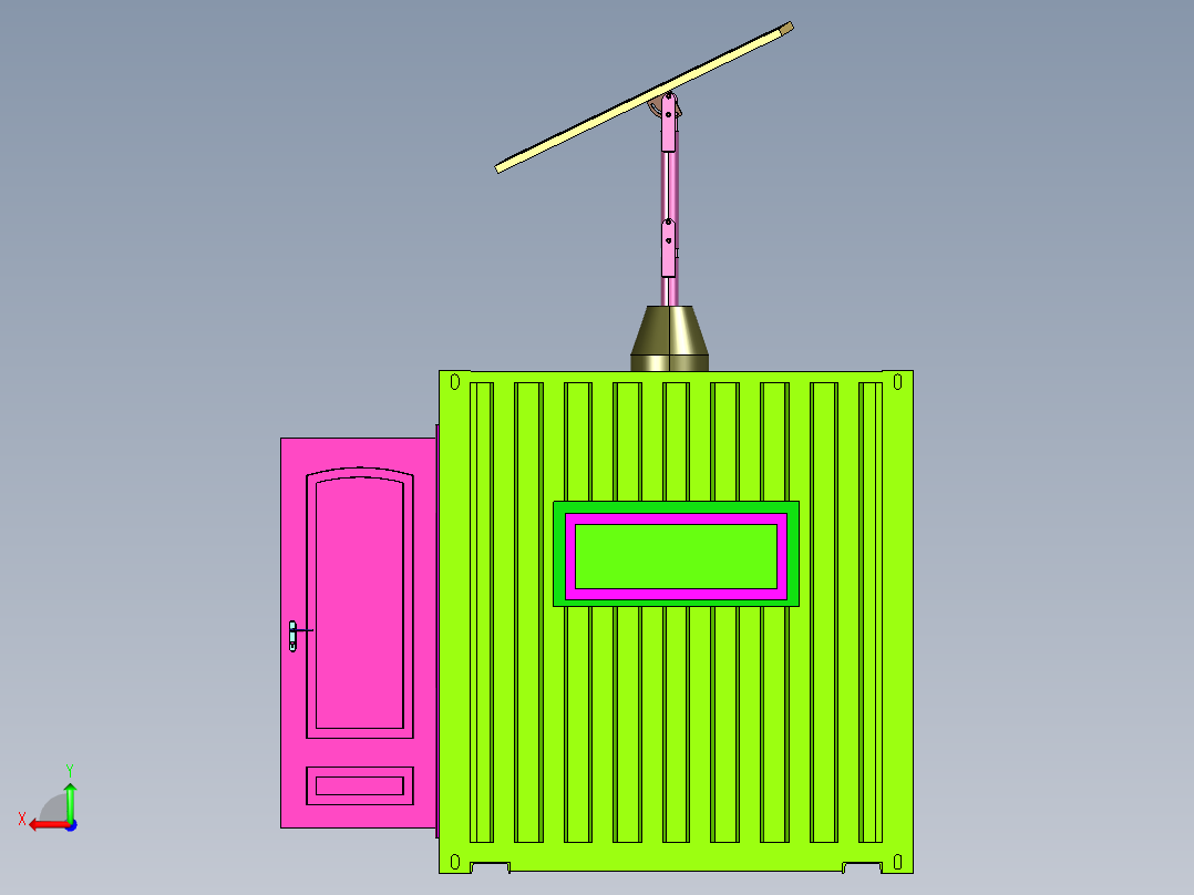 集装箱民宿酒店后视图