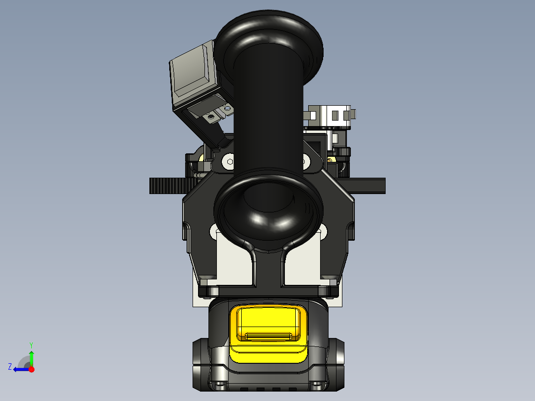 MVAC-MIP-B高压注入探头3D图纸 IGES格式右视图