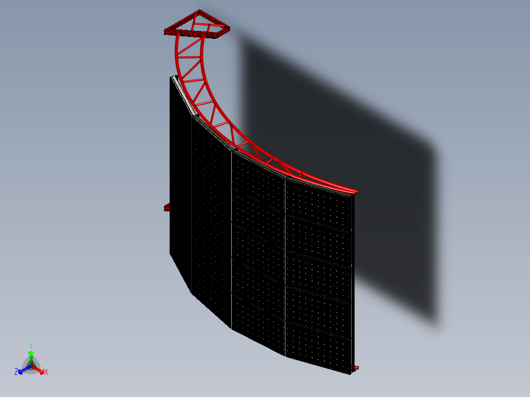 太阳能停车2--stp正等轴测图