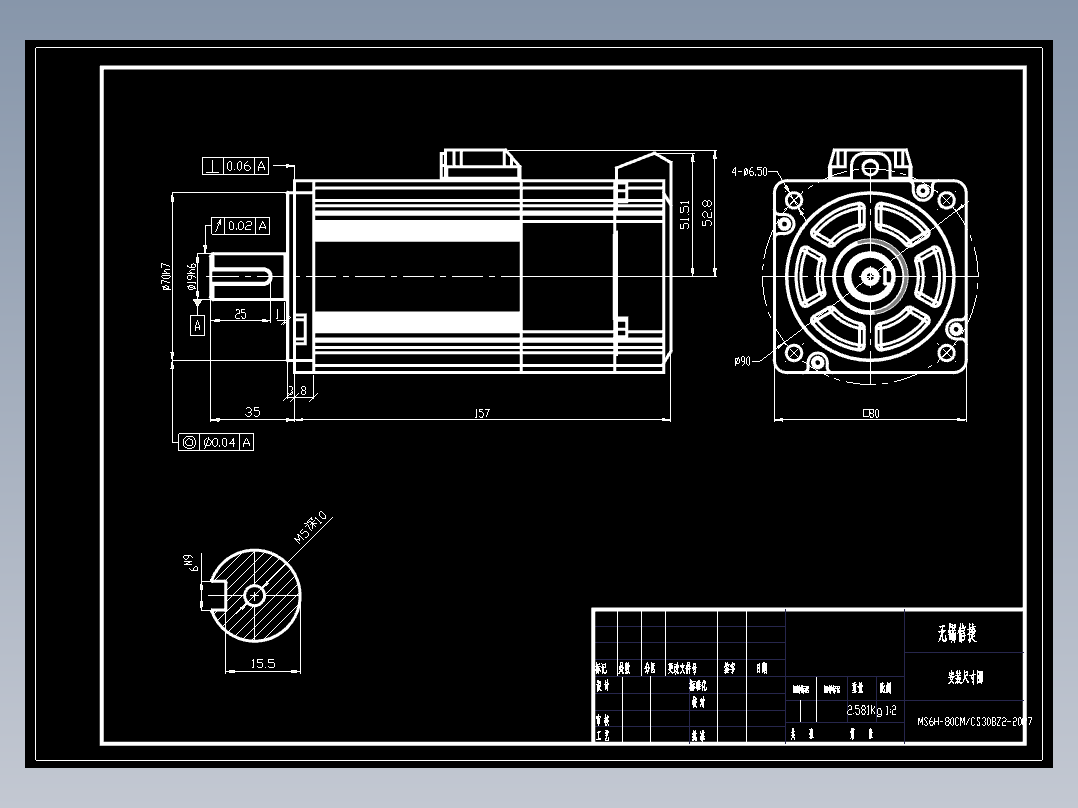 电机MS6H-80CS(M)30BZ2-20P7.DWG