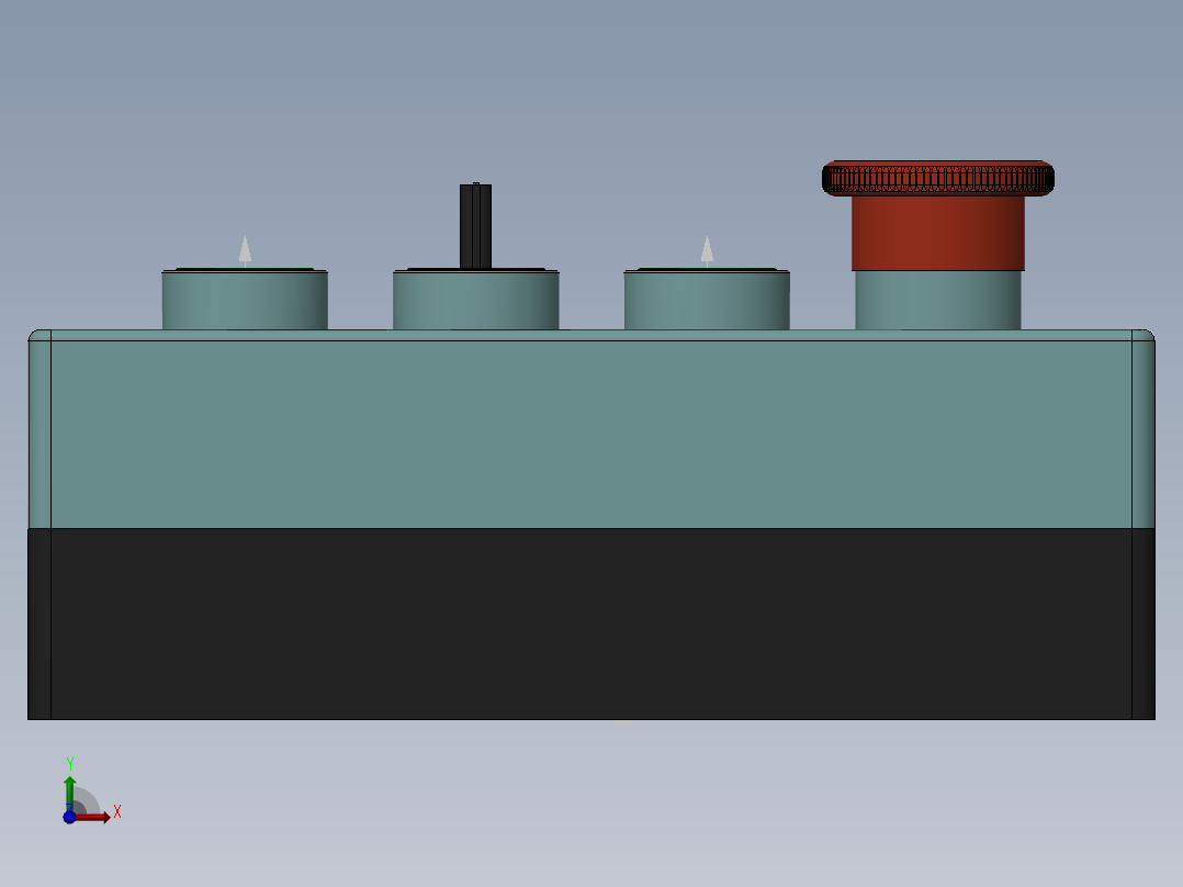 10常用按钮、开关、按钮盒前视图